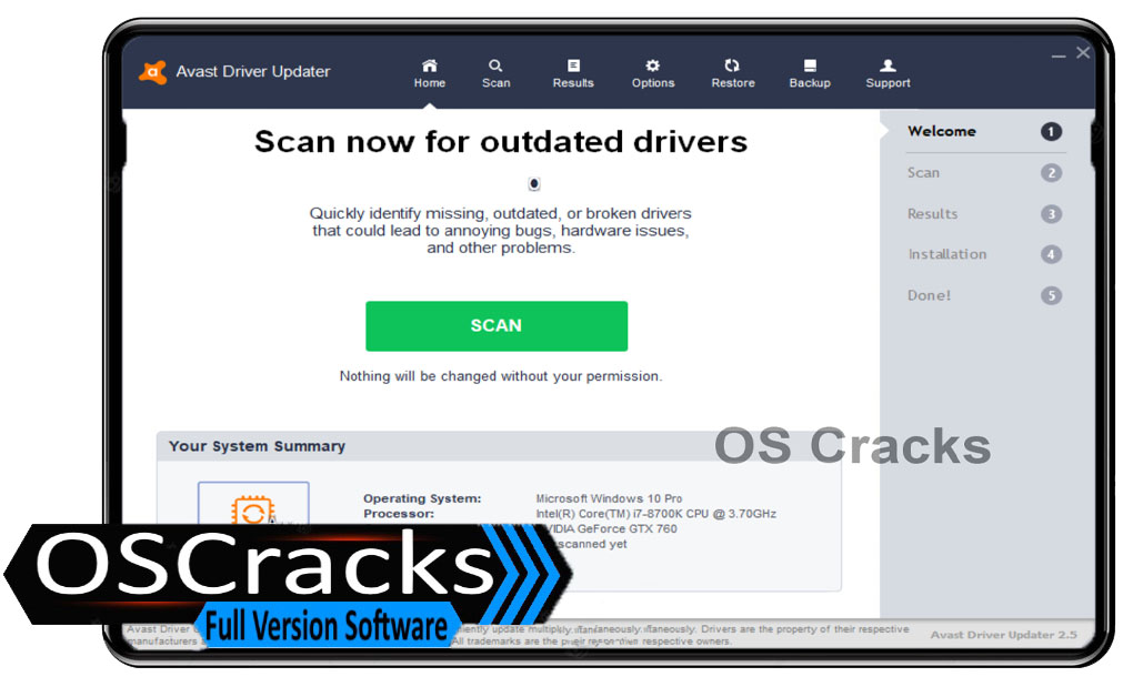 Avast Driver Updater 22.8 Crack + License Key 2023