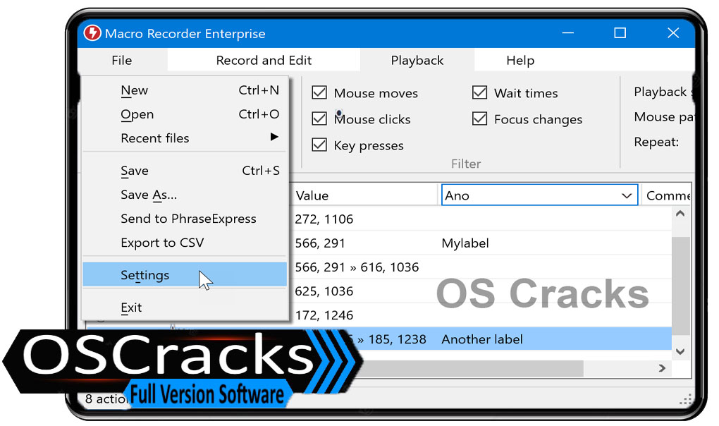 Macro Recorder Crack 01 By oscracks.com