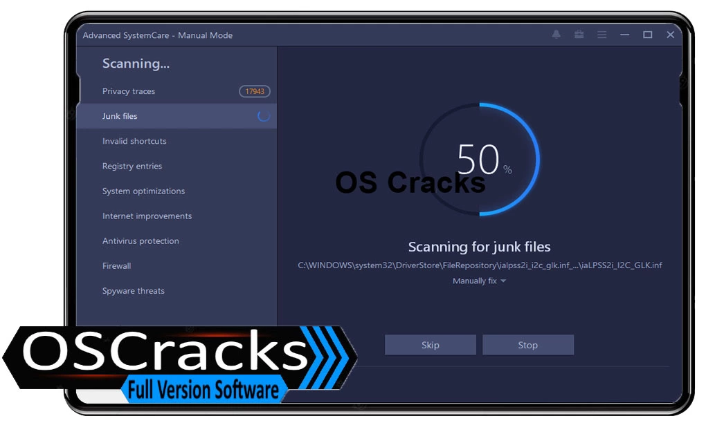 Interface of Advanced-Systemcare-Pro_Crack