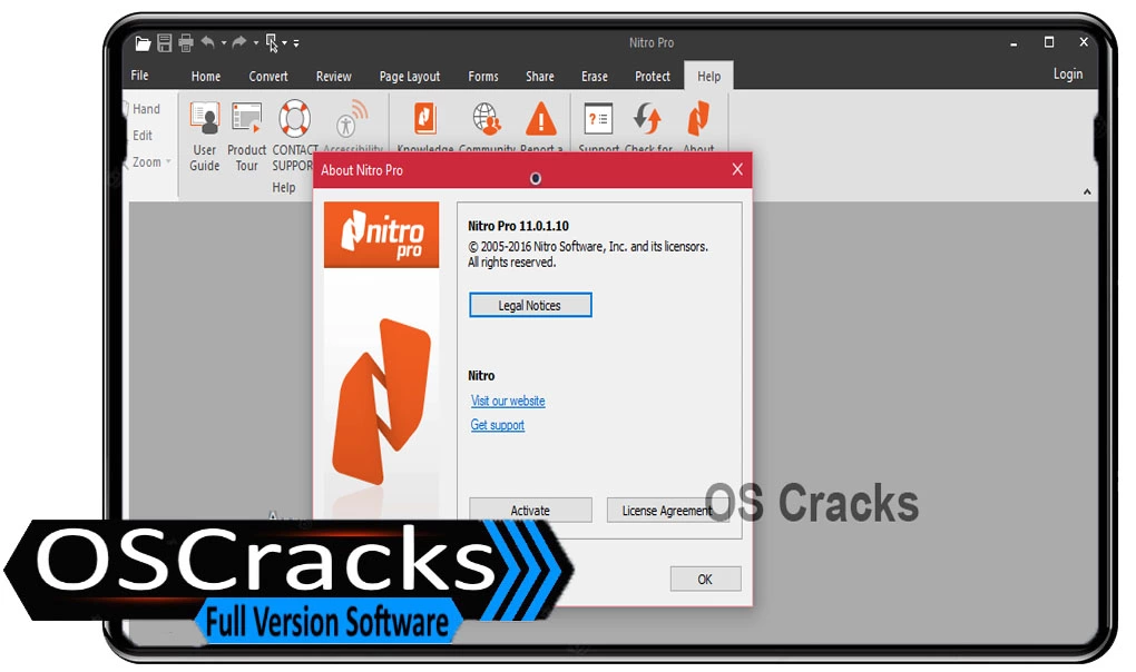 Interface of Nitro-Pro-Crack-